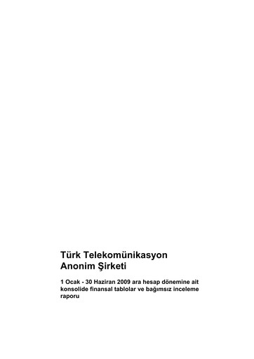 Thumbnail Türk Telekom
 Half-year Report 2009-h1