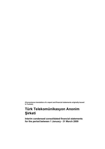 Miniature Türk Telekom
 Rapport trimestriel 2009-q1