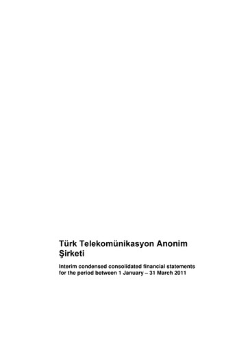 Miniature Türk Telekom
 Rapport trimestriel 2011-q1
