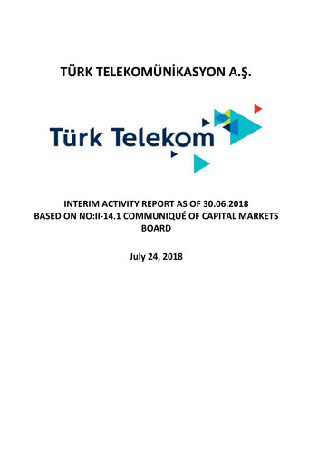 Thumbnail Türk Telekom
 Quarterly Report 2018-q2