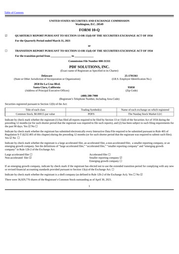 Thumbnail PDF Solutions Quarterly Report 2021-q1