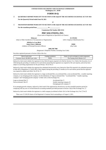 Thumbnail PDF Solutions Quarterly Report 2021-q2