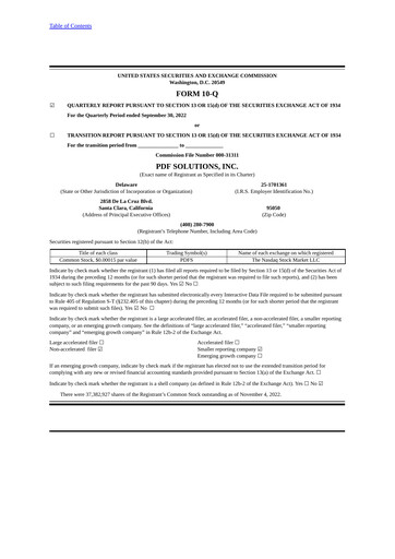Thumbnail PDF Solutions Quarterly Report 2022-q3