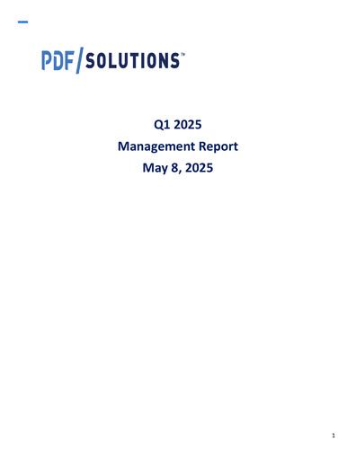 Miniature PDF Solutions Rapport trimestriel 2025-q1