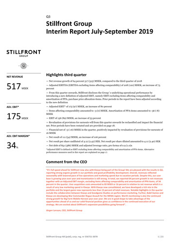 Thumbnail Stillfront Group Quarterly Report 2019-q3