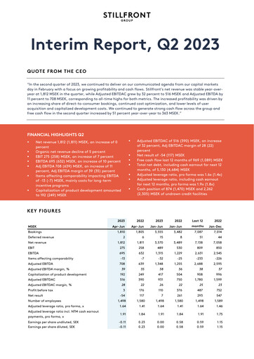 Thumbnail Stillfront Group Quarterly Report 2023-q2