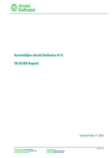 Thumbnail Ahold Delhaize Quarterly Report 2022-q1