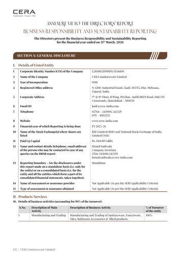 Thumbnail Cera Sanitaryware ESG Report 2025-2026