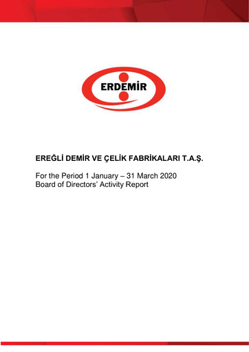 Miniature Erdemir Rapport trimestriel 2020-q1