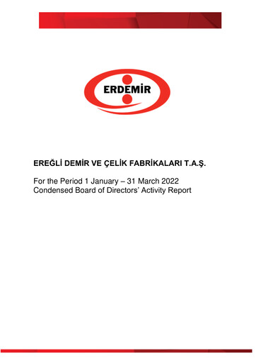 Miniature Erdemir Rapport trimestriel 2022-q1