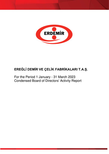 Miniature Erdemir Rapport trimestriel 2023-q1