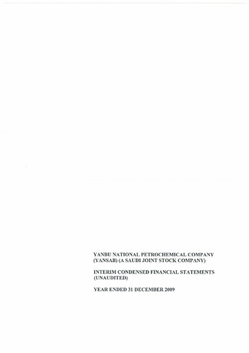 Thumbnail Yanbu National Petrochemical Financial Statement 2009