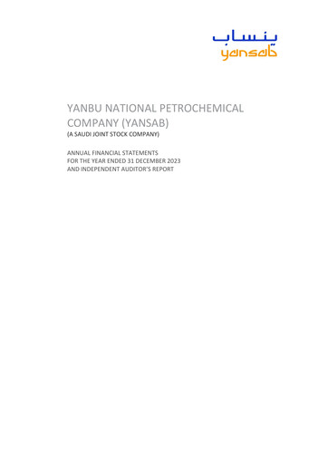 Thumbnail Yanbu National Petrochemical Financial Statement 2023
