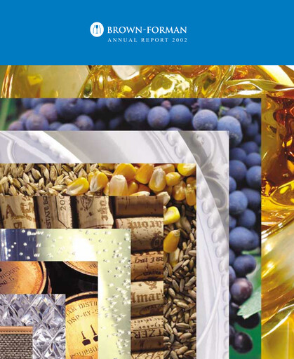 Thumbnail Brown Forman Annual Report 2002