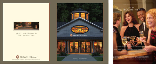 Thumbnail Brown Forman Annual Report 2003