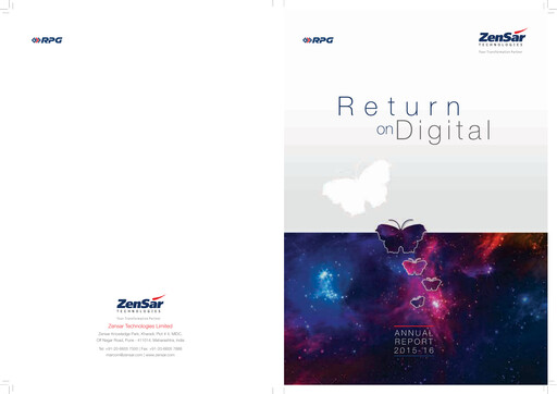 Thumbnail Zensar Annual Report 2015-2016