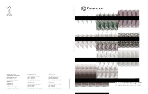 Thumbnail Pan American Silver
 Annual Report 2010