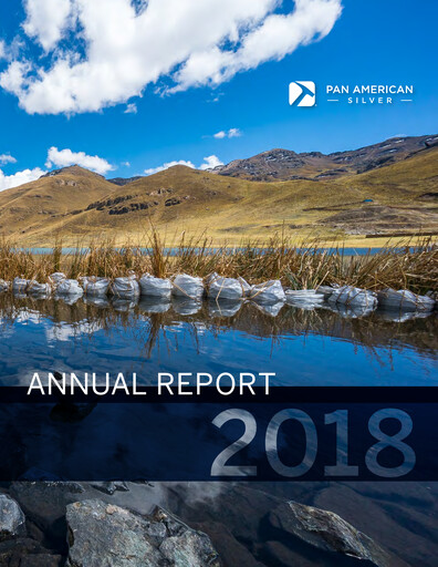 Thumbnail Pan American Silver
 Annual Report 2018