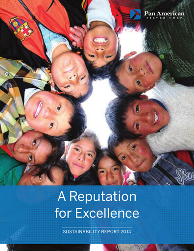 Thumbnail Pan American Silver
 Sustainability Report 2014