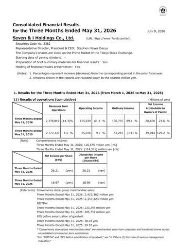 Thumbnail 7-Eleven Financial Statement 2027-q1