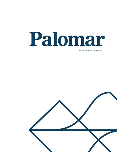 Vorschaubild Palomar Holdings Jahresbericht 2019