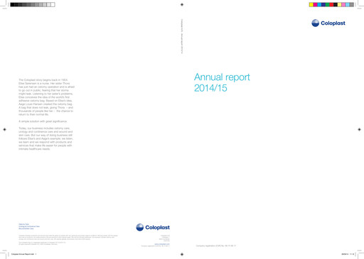 Thumbnail Coloplast Annual Report 2014-2015