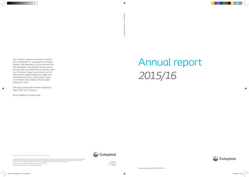 Thumbnail Coloplast Annual Report 2015-2016