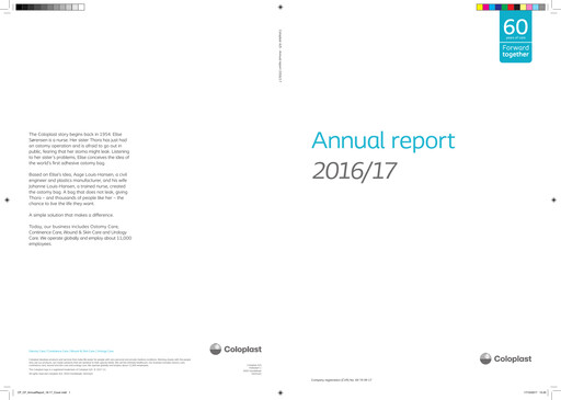Thumbnail Coloplast Annual Report 2016-2017