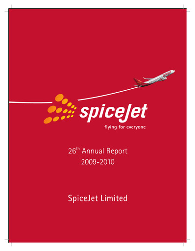 Miniature SpiceJet
 Rapport annuel 2009-2010