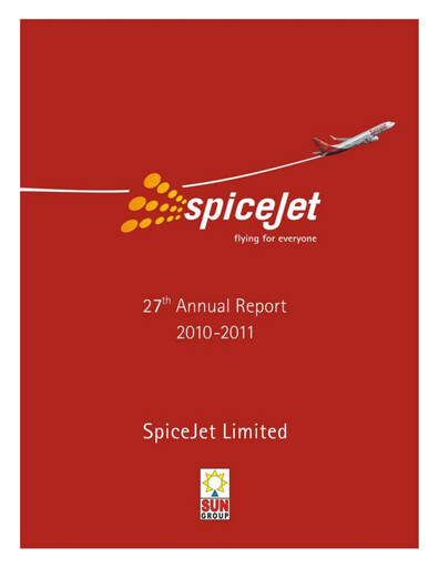 Miniature SpiceJet
 Rapport annuel 2010-2011