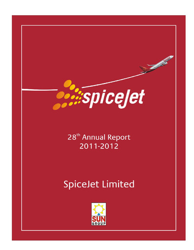 Miniature SpiceJet
 Rapport annuel 2011-2012