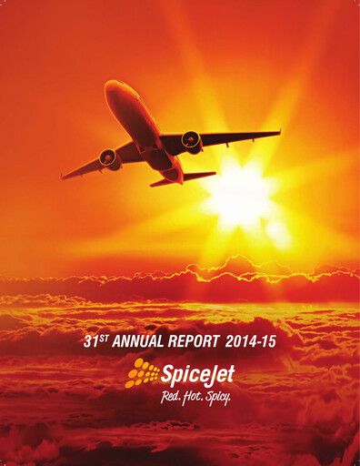 Miniature SpiceJet
 Rapport annuel 2014-2015