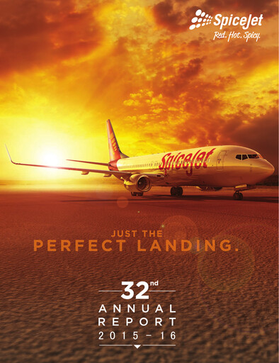 Miniature SpiceJet
 Rapport annuel 2015-2016