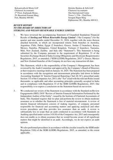Thumbnail sterling & wilson solar Quarterly Report 2024-q3