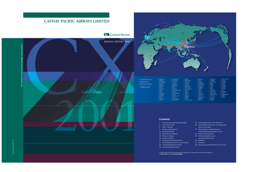 Thumbnail Cathay Pacific
 Annual Report 2001
