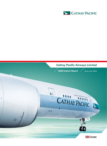 Miniature Cathay Pacific
 Rapport semestriel 2008-h1