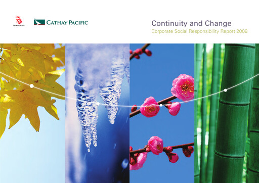 Thumbnail Cathay Pacific
 Sustainability Report 2008