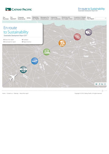 Thumbnail Cathay Pacific
 Sustainability Report 2011