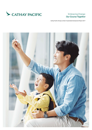 Thumbnail Cathay Pacific
 Sustainability Report 2017