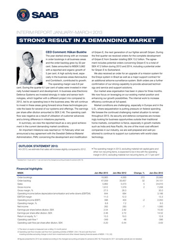 Miniature SAAB AB Rapport trimestriel 2013-q1