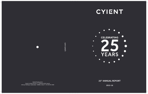 Thumbnail Cyient
 Annual Report 2015-2016