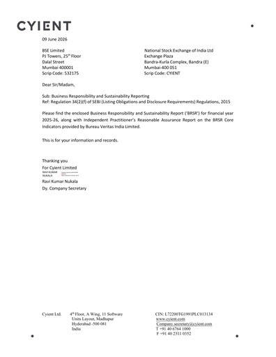 Thumbnail Cyient
 ESG Report 2025-2026