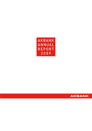 Thumbnail Akbank Annual Report 2009