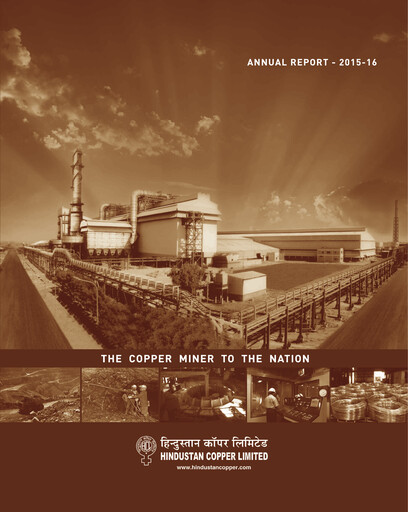 Miniature Hindustan Copper
 Rapport annuel 2015-2016