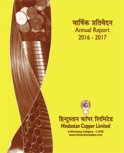 Miniature Hindustan Copper
 Rapport annuel 2016-2017