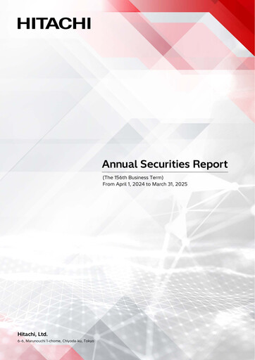 Miniature Hitachi Rapport annuel 2024