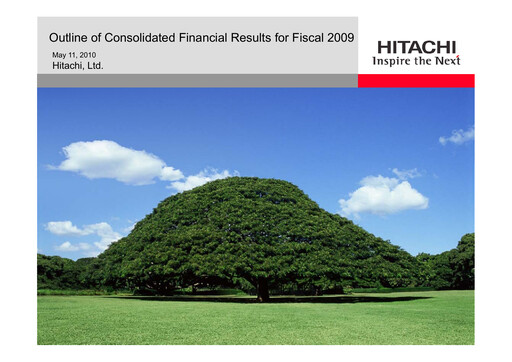 Thumbnail Hitachi Financial Report 2009