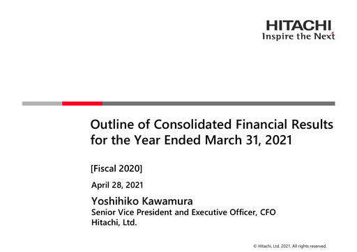 Thumbnail Hitachi Financial Report 2020