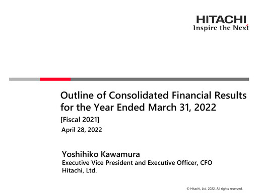 Thumbnail Hitachi Financial Report 2021