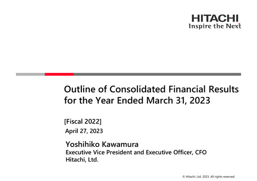 Thumbnail Hitachi Financial Report 2022